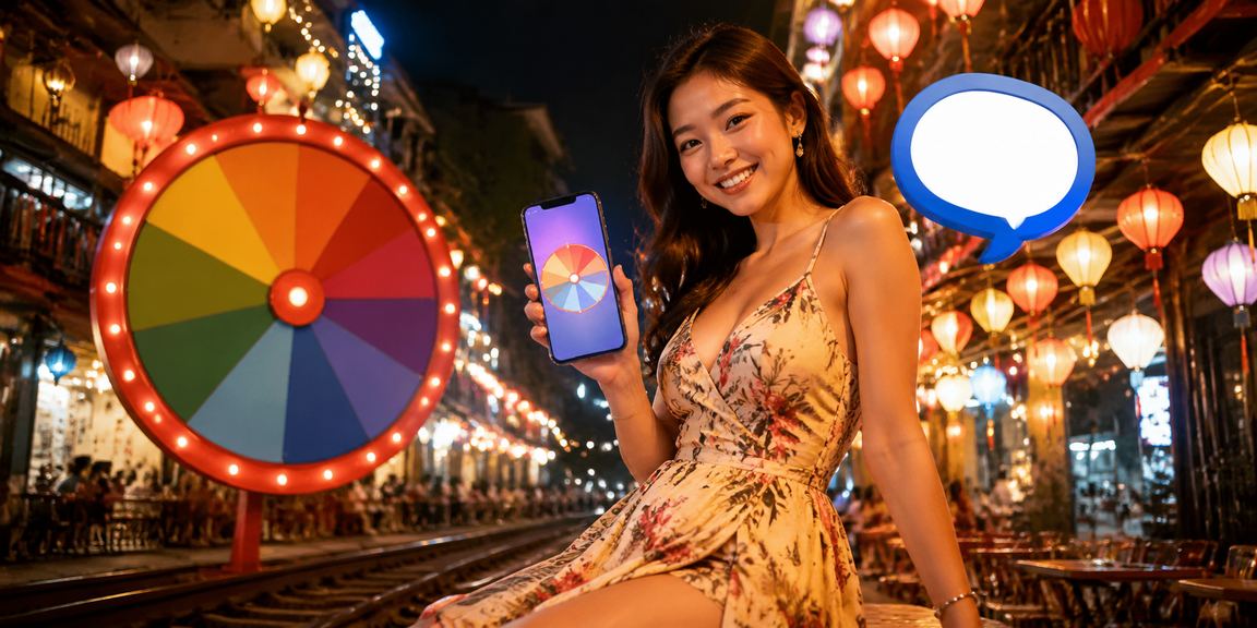 Khung cảnh chợ đêm Hà Nội lung linh ánh đèn với người dùng trải nghiệm cá cược thể thao trên điện thoại