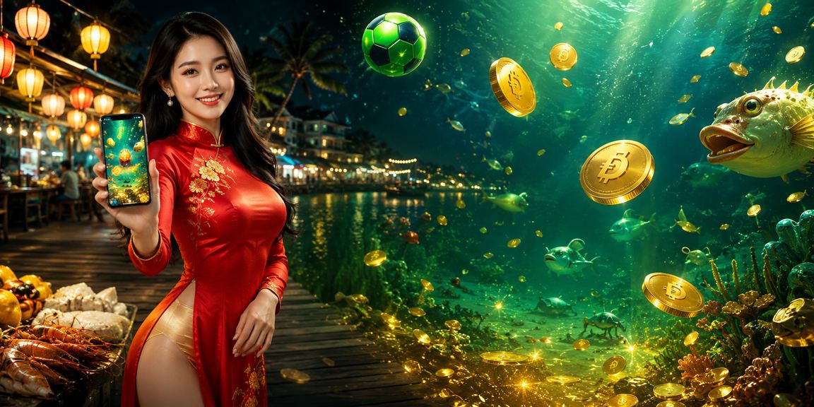 Người phụ nữ mặc áo dài tại Phú Quốc sử dụng điện thoại để thực hiện giao dịch tài chính trên nền tảng di động